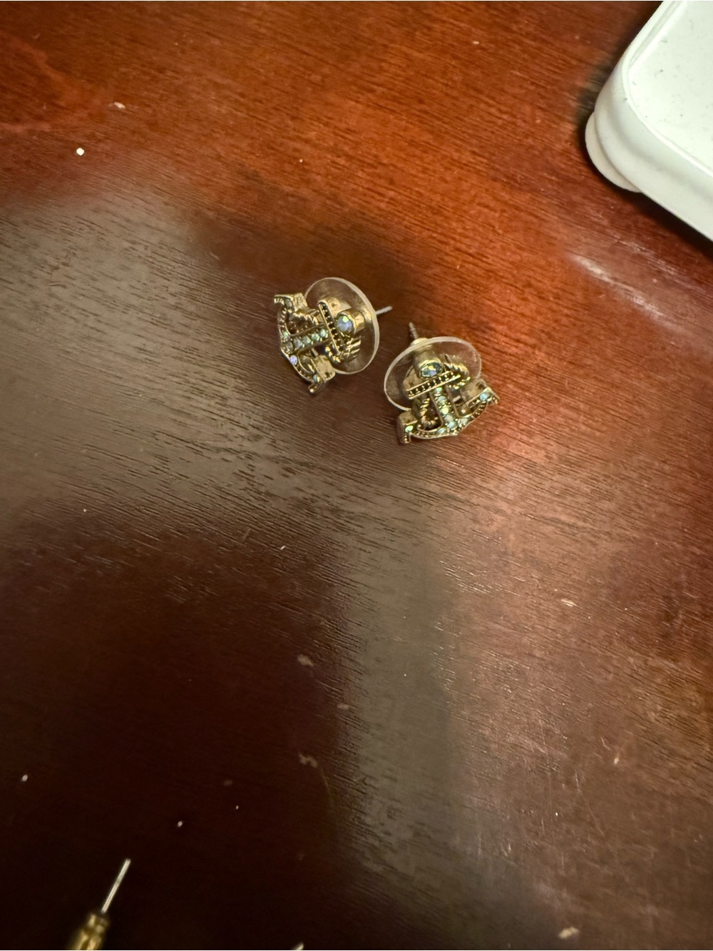 Gold-Tone anchor Earrings - Women Jewelry